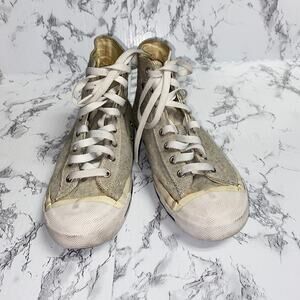 Diesel Beige Magnete Exposure IV High Top Lace-Up Sneakers Women's Size 9.5